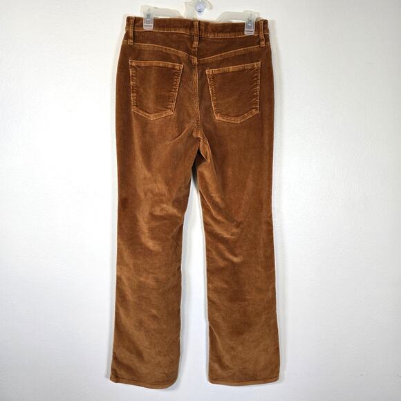 Universal Thread Vintage Bootcut Corduroy Pants Womens 10 Brown Orange Casual - Picture 2 of 8